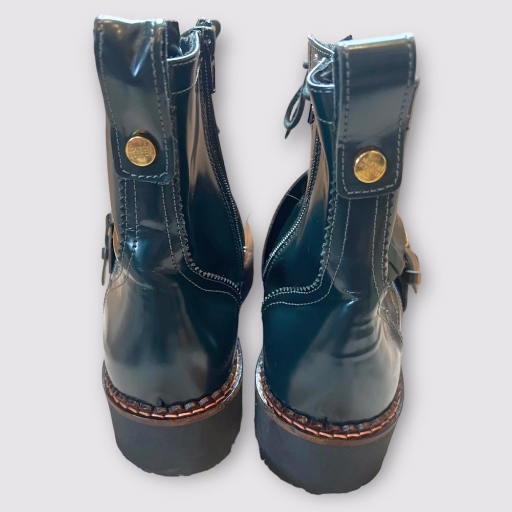 Scotch & Soda Maison Olivine Leather Brogue Boot Ankle Hiking Moto Boots EU 39 - Picture 7 of 14